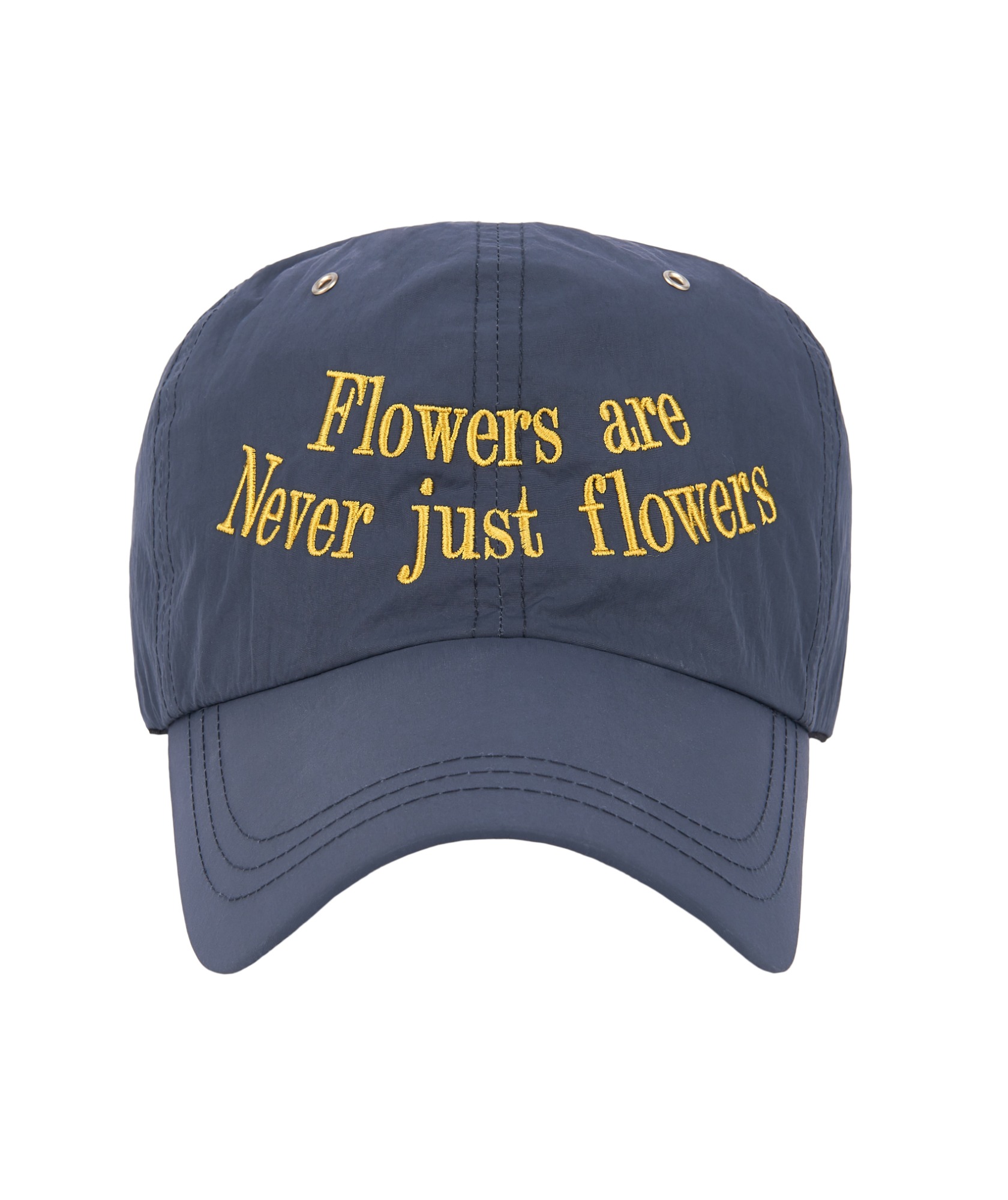 FLOWER BALL CAP (NAVY)
