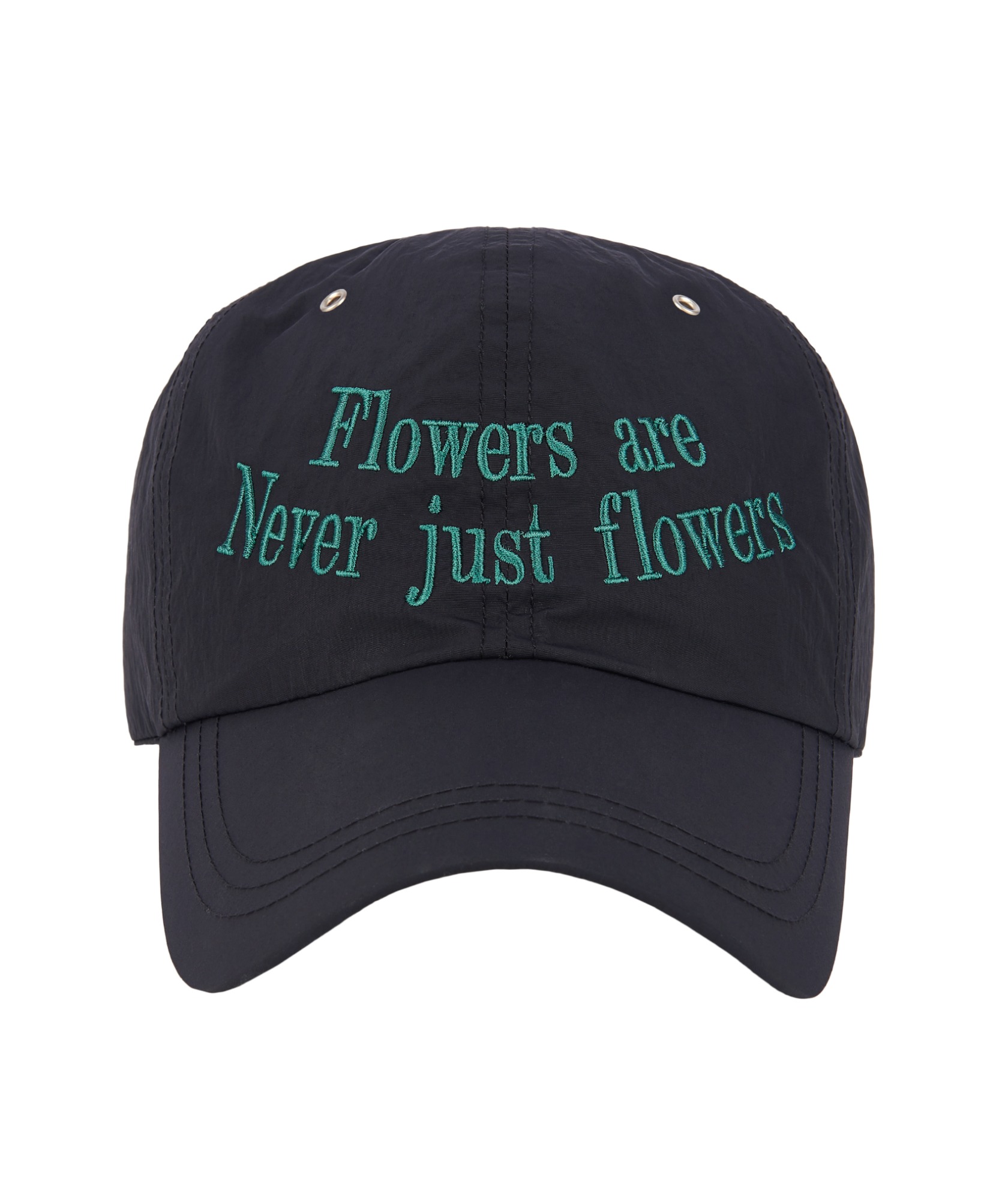 FLOWER BALL CAP (BLACK)