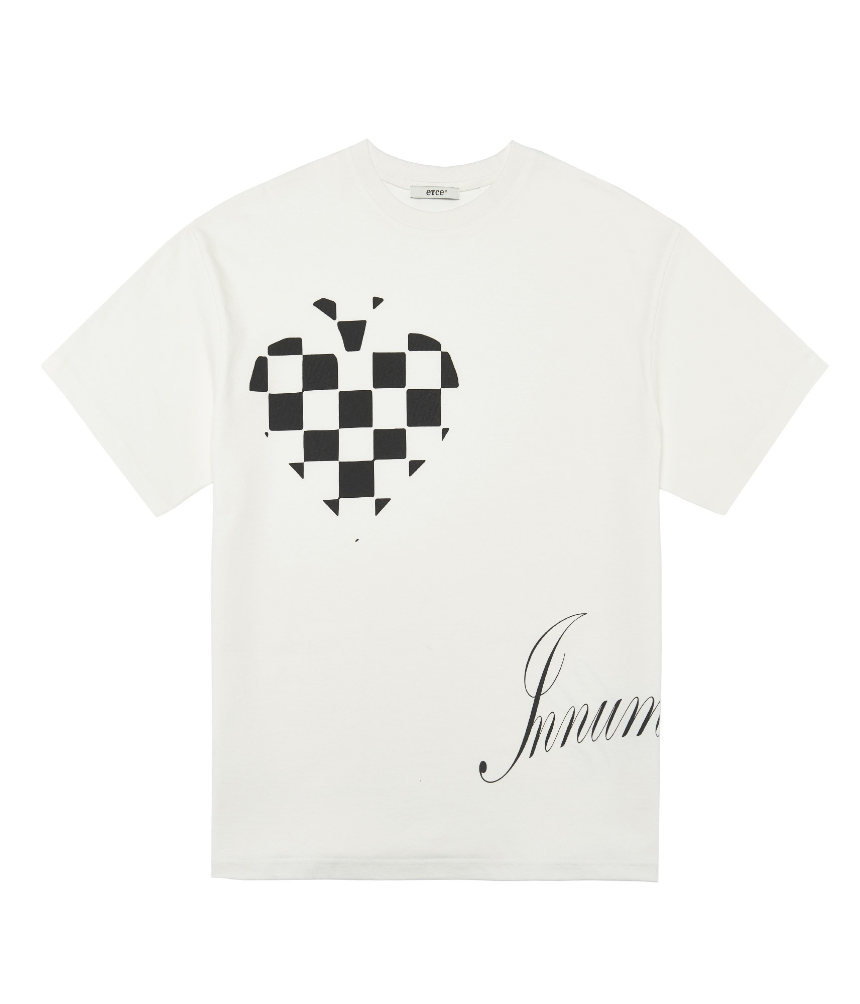 ACE CHECKERBOARD SHORT SLEEVE TEE (WHITE)
